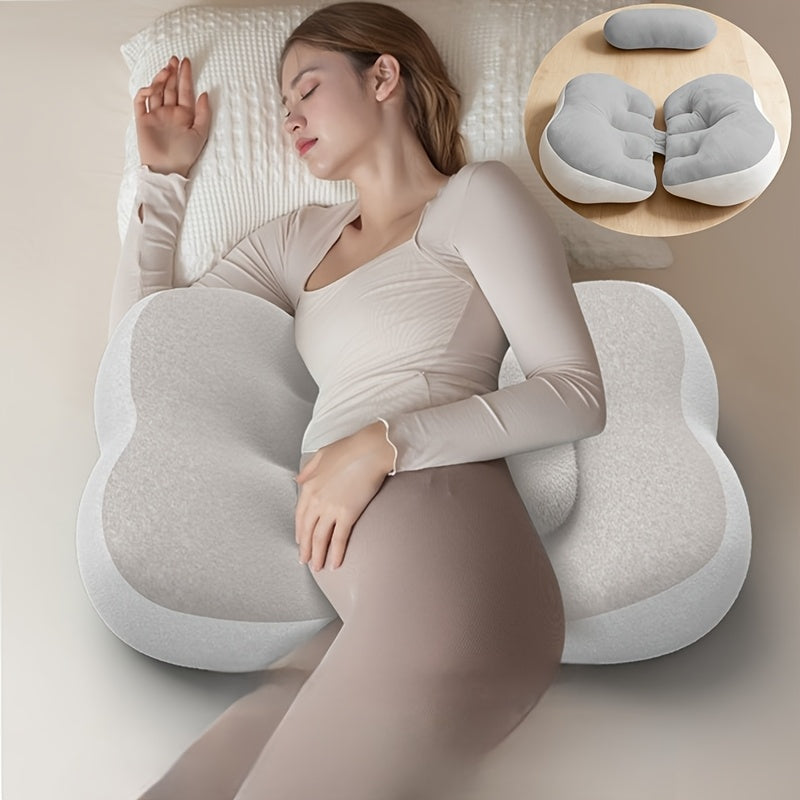 Ergonomic Pregnancy Pillow for Belly Support, Sleep Lumbar Cushion, Backrest for Prolonged Sitting, Multi-Functional Body Pillow for Expectant Mothers in Early, Mid, And Late Pregnancy, Nighttime for Deep Sleep Lumbar Support Pad
