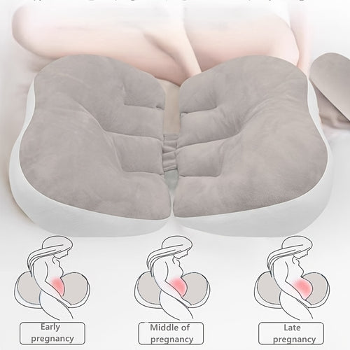 Ergonomic Pregnancy Pillow for Belly Support, Sleep Lumbar Cushion, Backrest for Prolonged Sitting, Multi-Functional Body Pillow for Expectant Mothers in Early, Mid, And Late Pregnancy, Nighttime for Deep Sleep Lumbar Support Pad