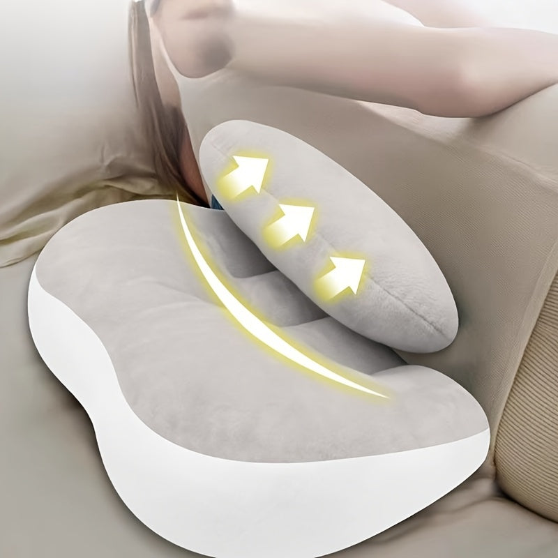 Ergonomic Pregnancy Pillow for Belly Support, Sleep Lumbar Cushion, Backrest for Prolonged Sitting, Multi-Functional Body Pillow for Expectant Mothers in Early, Mid, And Late Pregnancy, Nighttime for Deep Sleep Lumbar Support Pad